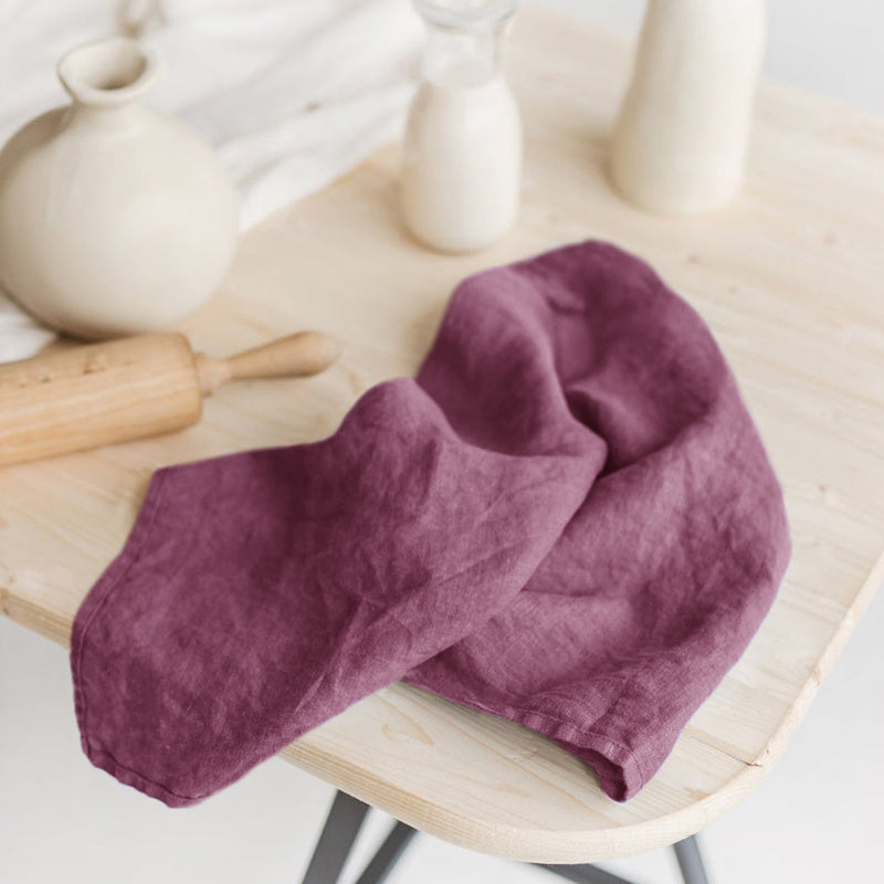linen hanging tea towel