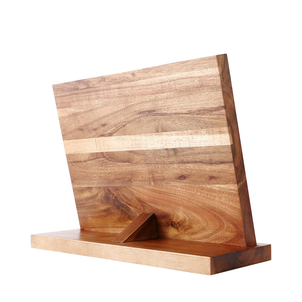 kitchen magnetic wooden knife holder