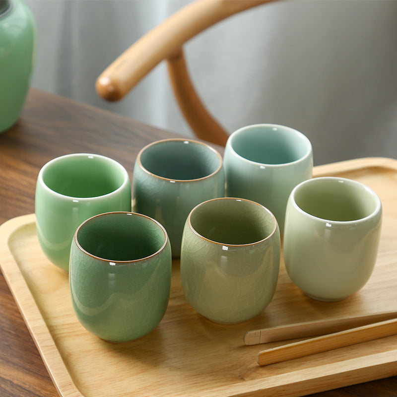 mini ceramic tea cup – warm glaze finish