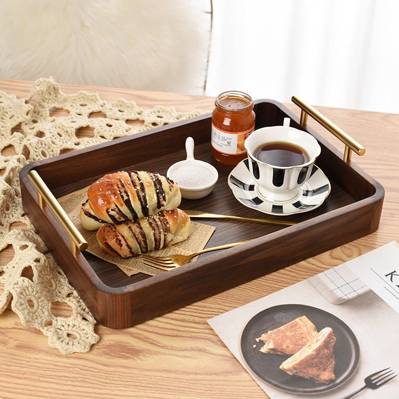 black walnut rectangular tray