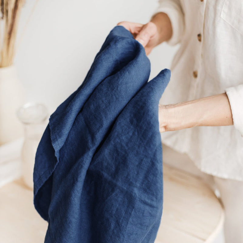 linen hanging tea towel