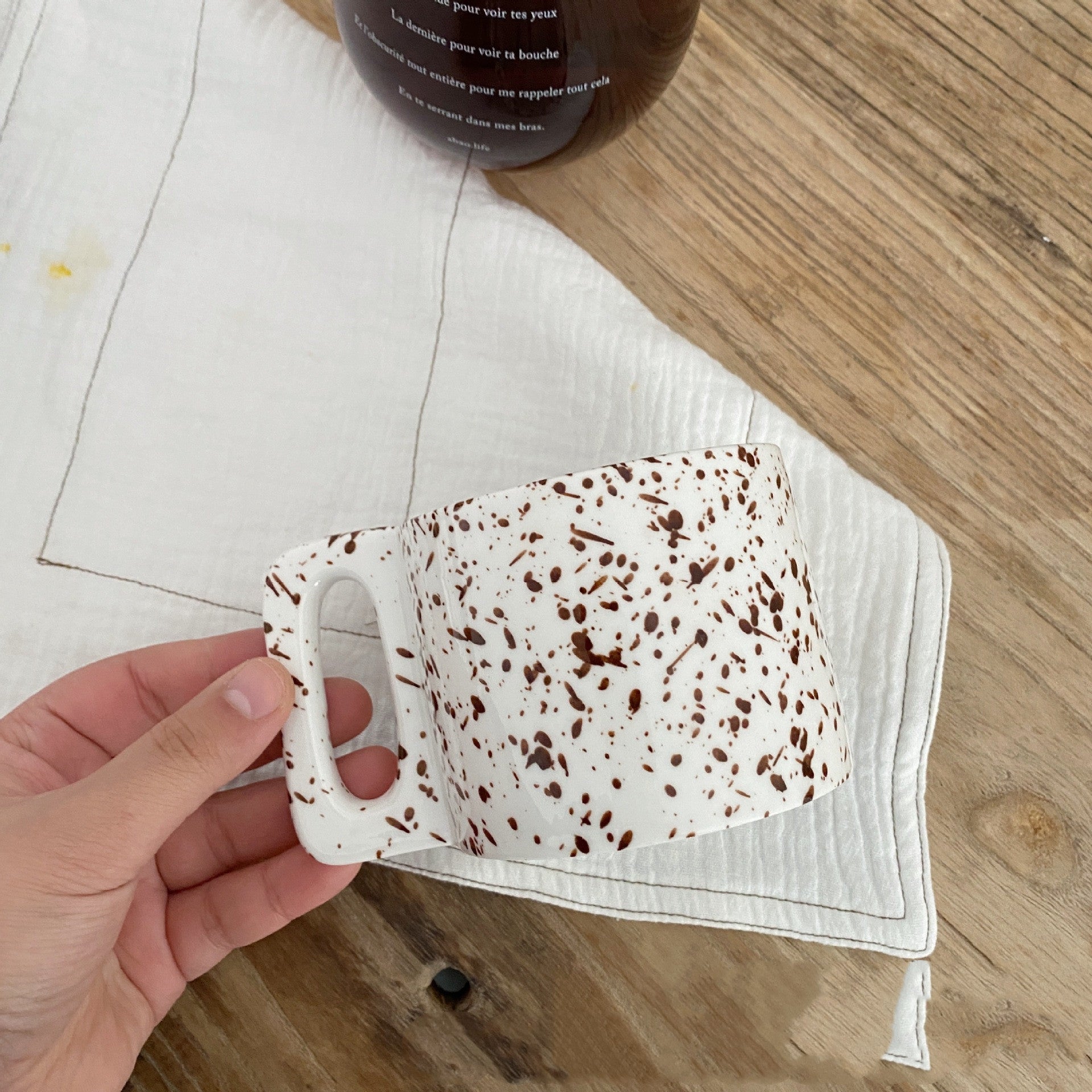 splash ink ceramic mug — 300ml