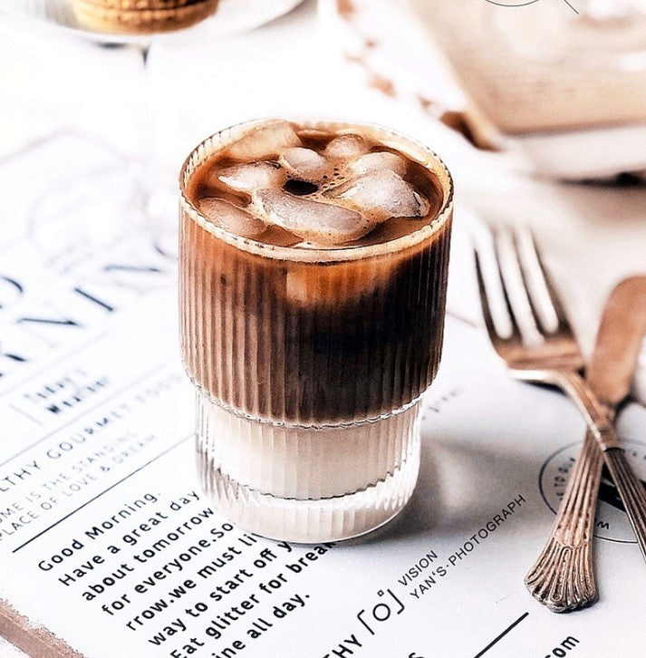 transparent glass cup — 250ml / 400ml