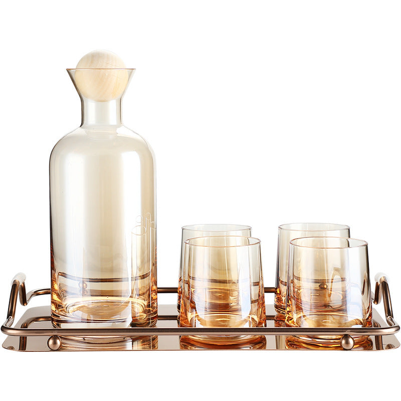 glass hydration set – 1.2L carafe + 4 cups