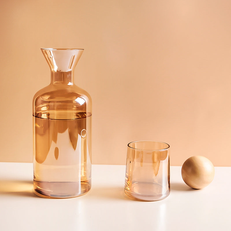 glass hydration set – 1.2L carafe + 4 cups