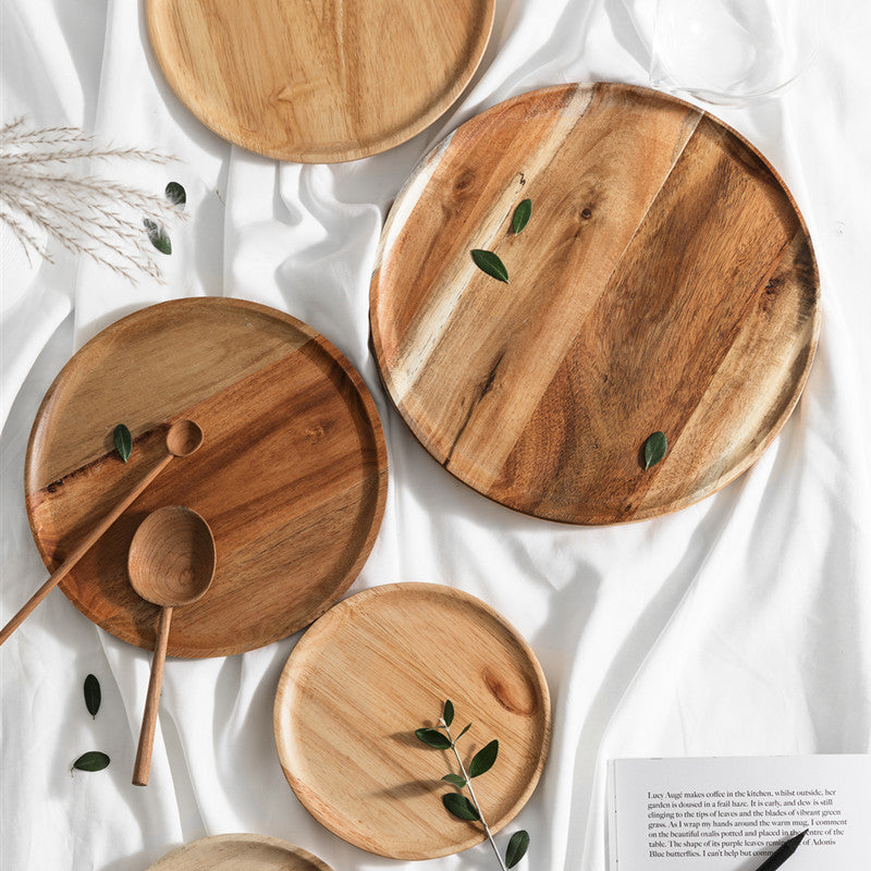 wooden serving tray