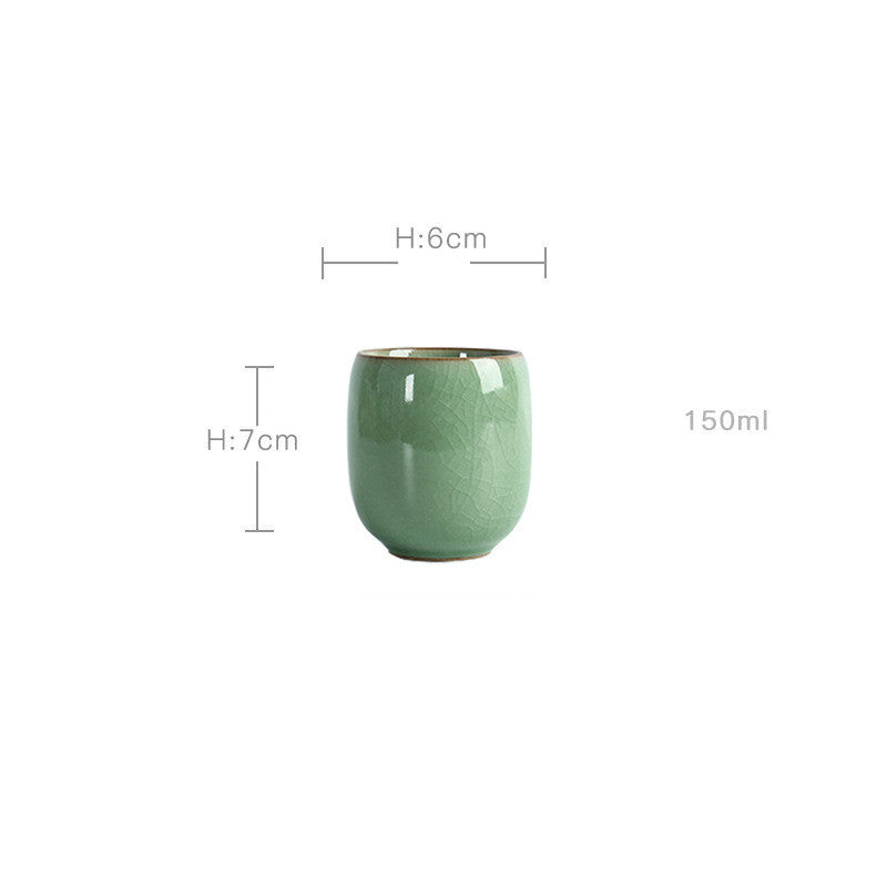 mini ceramic tea cup – warm glaze finish