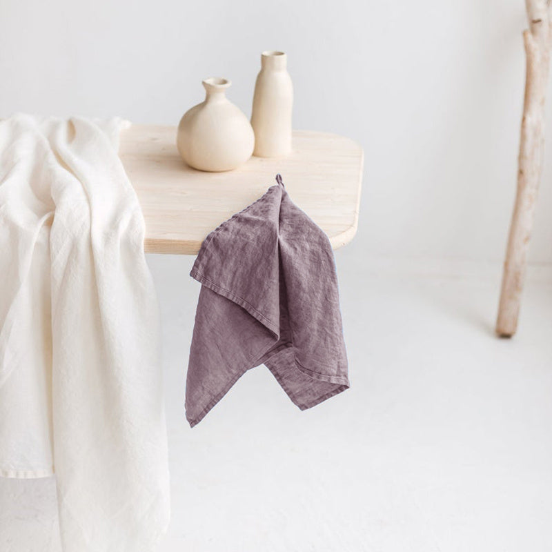 linen hanging tea towel