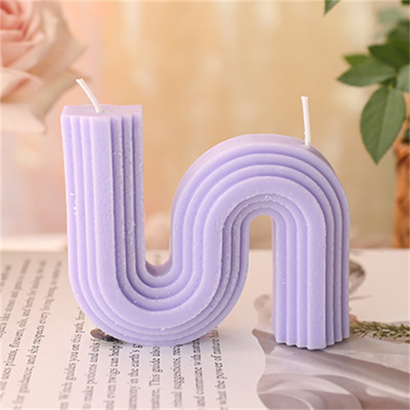 handmade geometric aromatherapy candles – soy & beeswax