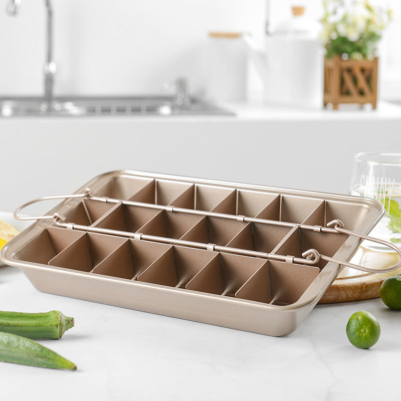 non-stick brownie pan – square, thick base in matte brown