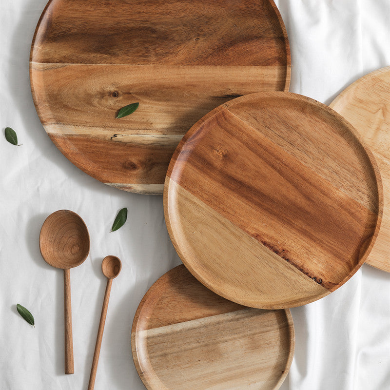 wooden serving tray