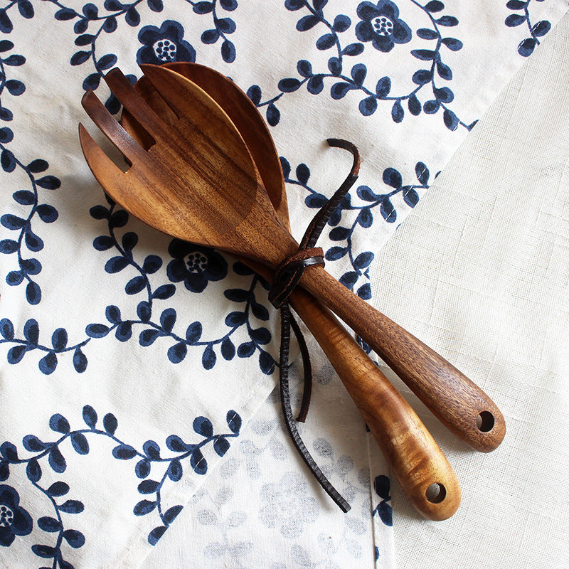 wooden spoon & fork set