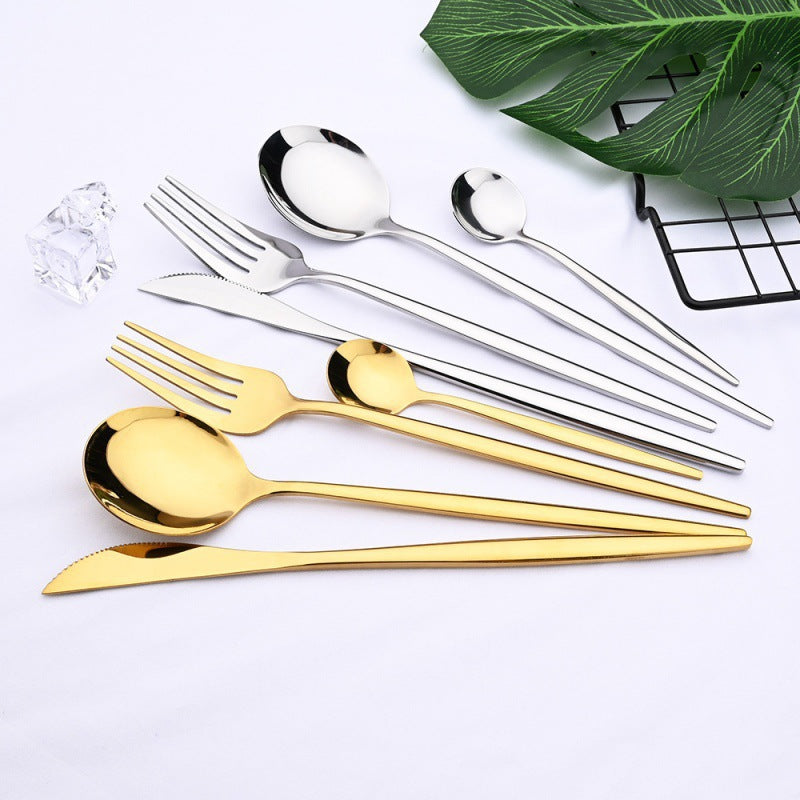 white gold 24pc cutlery set