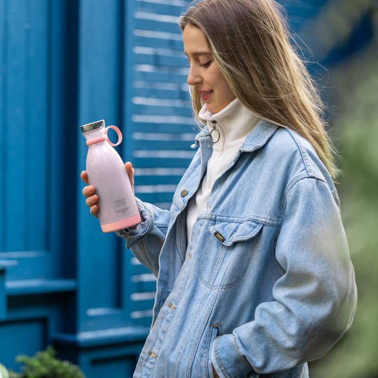 portable usb blender – 350ml rechargeable smoothie cup