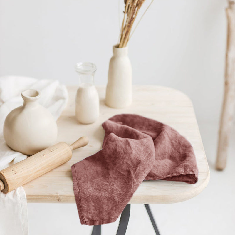 linen hanging tea towel