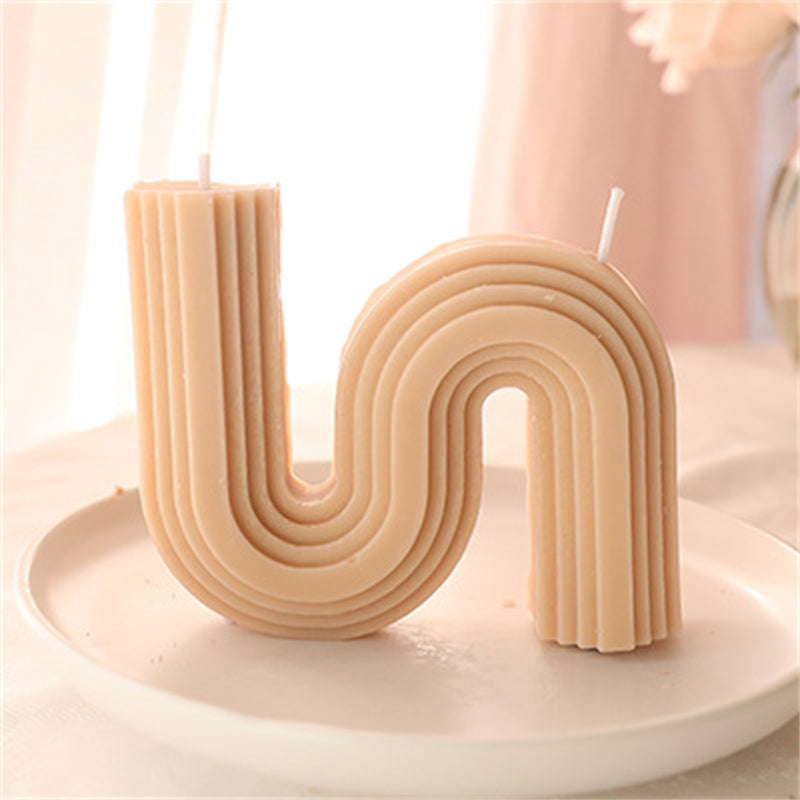 handmade geometric aromatherapy candles – soy & beeswax
