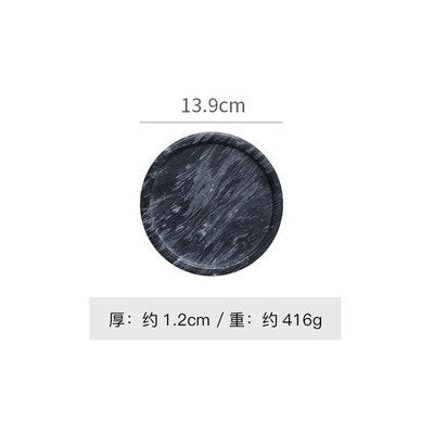Natural marble stone tray - glomm